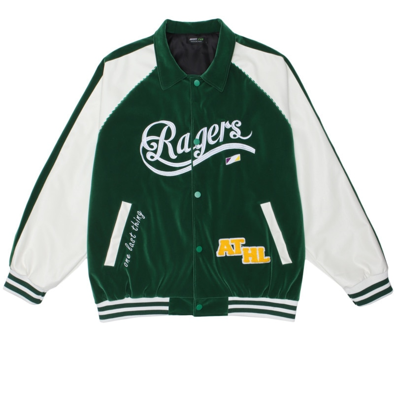 Lacezy - "RAGERS" Baseball Jacket- Streetwear Fashion - lacezy.com