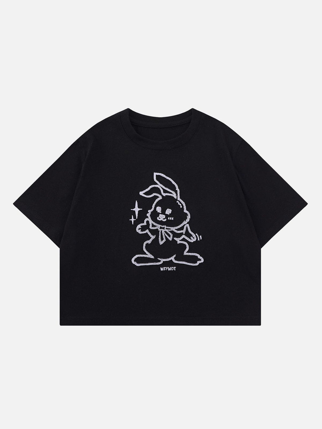 Lacezy - Rabbit Embroidery Tee- Streetwear Fashion - lacezy.com