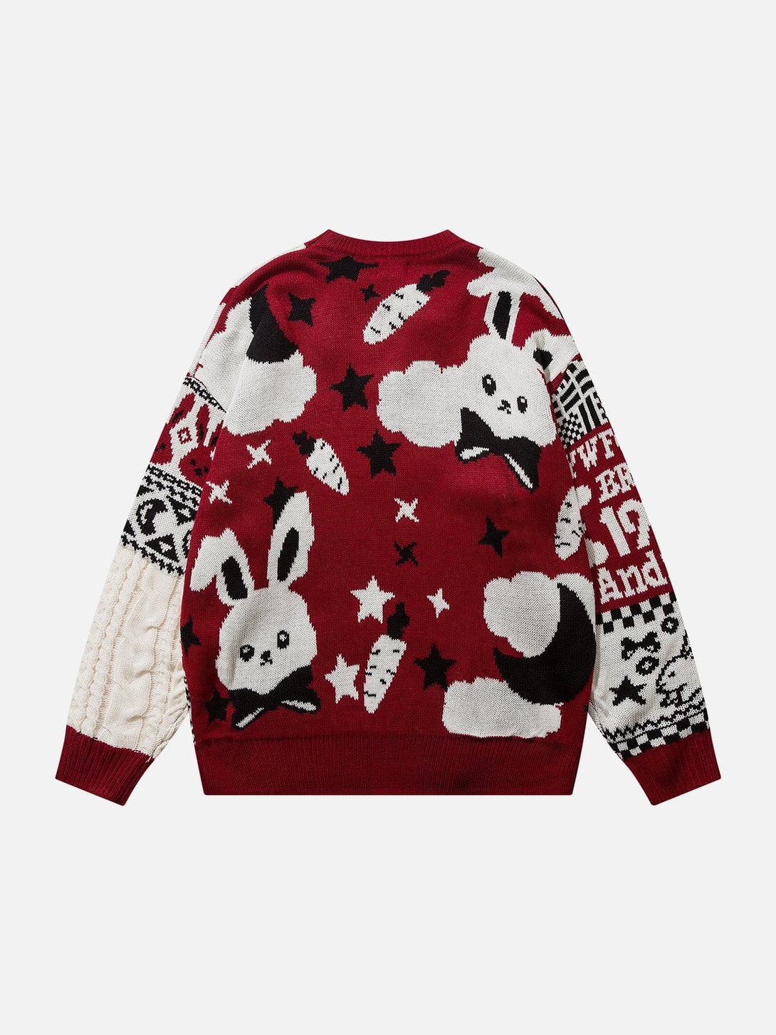 Lacezy - Rabbit Jacquard Sweater- Streetwear Fashion - lacezy.com