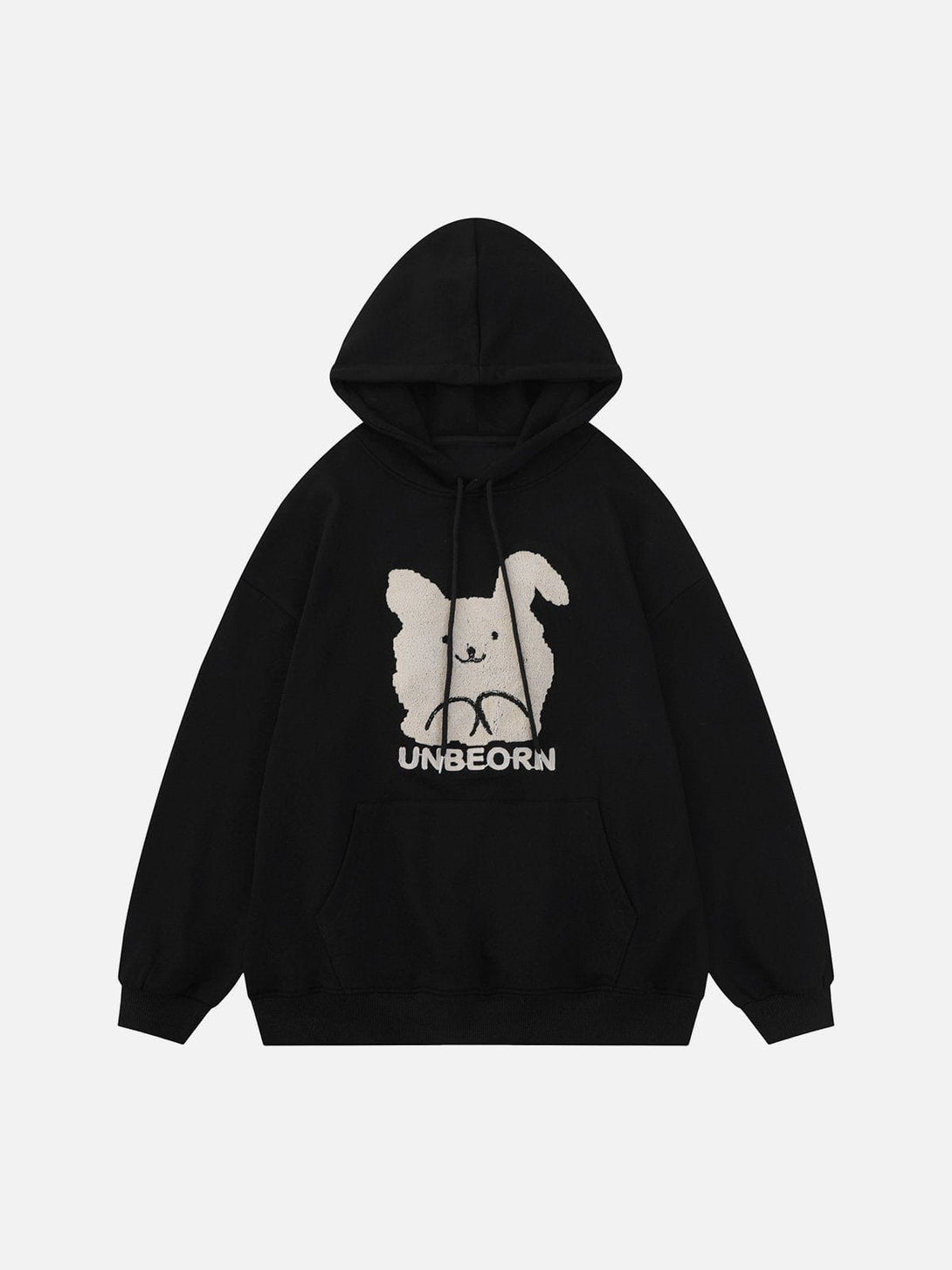 Lacezy - Rabbit Print Hoodie- Streetwear Fashion - lacezy.com