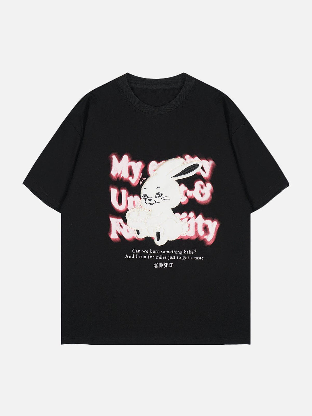 Lacezy - Rabbit Print Tee- Streetwear Fashion - lacezy.com