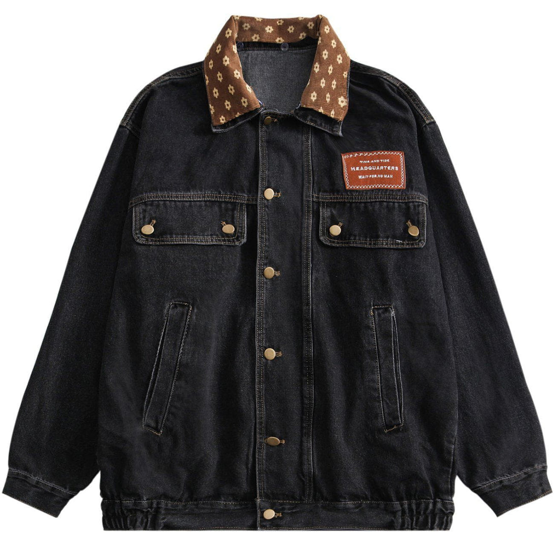 Lacezy - Retro Cowboy Jacket- Streetwear Fashion - lacezy.com