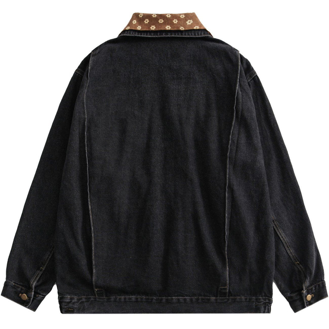 Lacezy - Retro Cowboy Jacket- Streetwear Fashion - lacezy.com