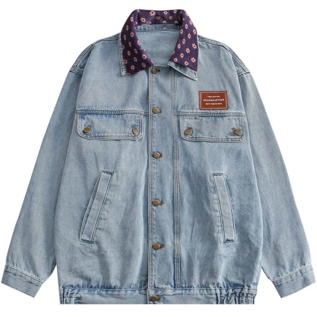 Lacezy - Retro Cowboy Jacket- Streetwear Fashion - lacezy.com