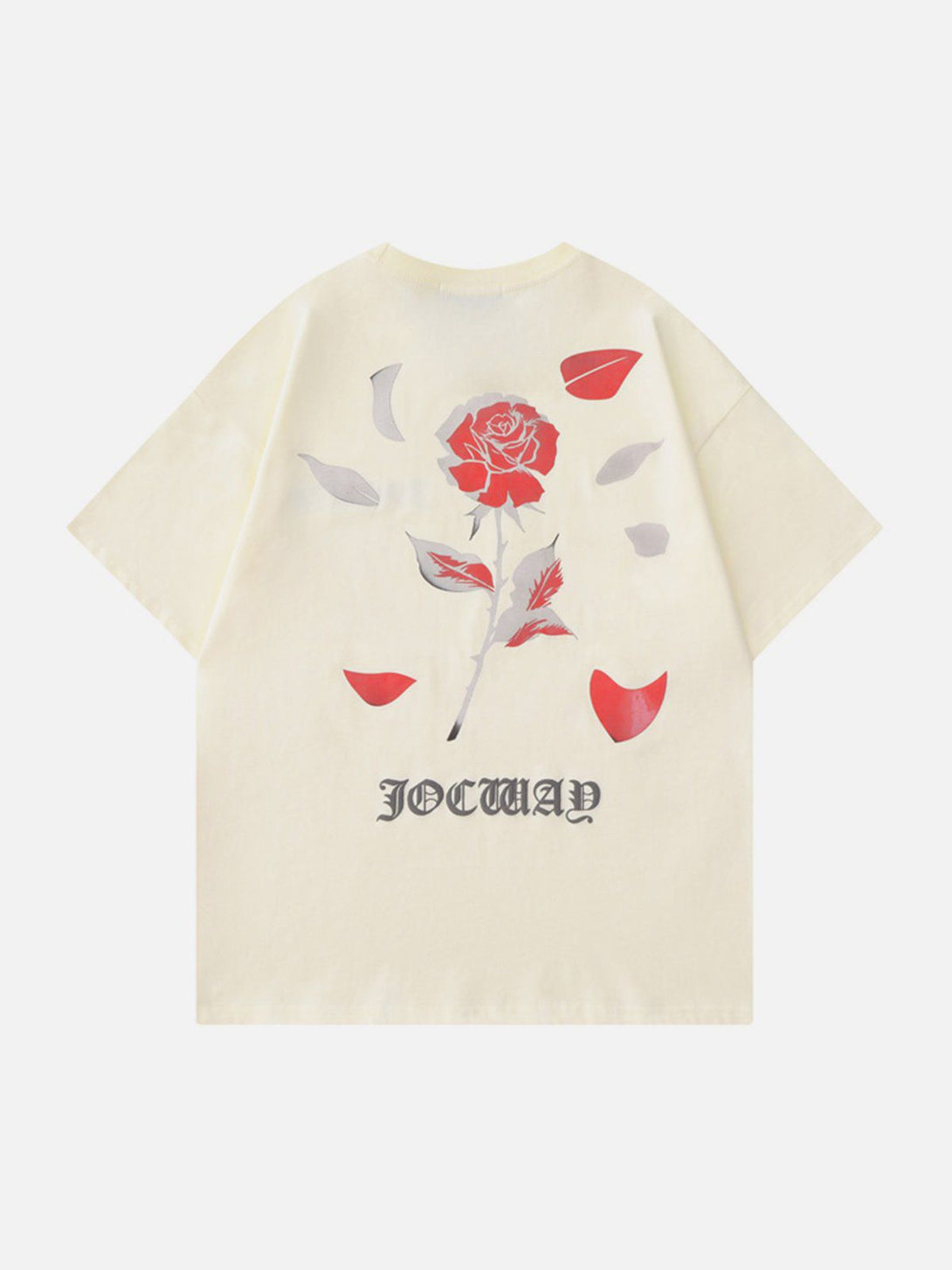 Lacezy - Rose Temperature Change Print Tee- Streetwear Fashion - lacezy.com