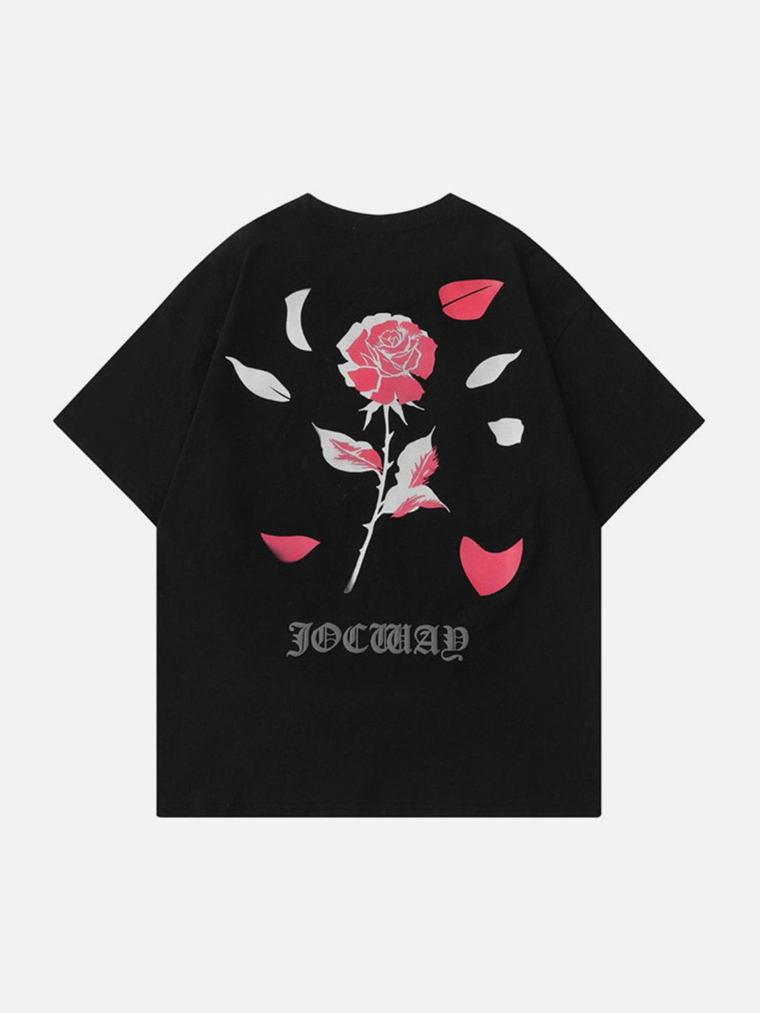 Lacezy - Rose Temperature Change Print Tee- Streetwear Fashion - lacezy.com