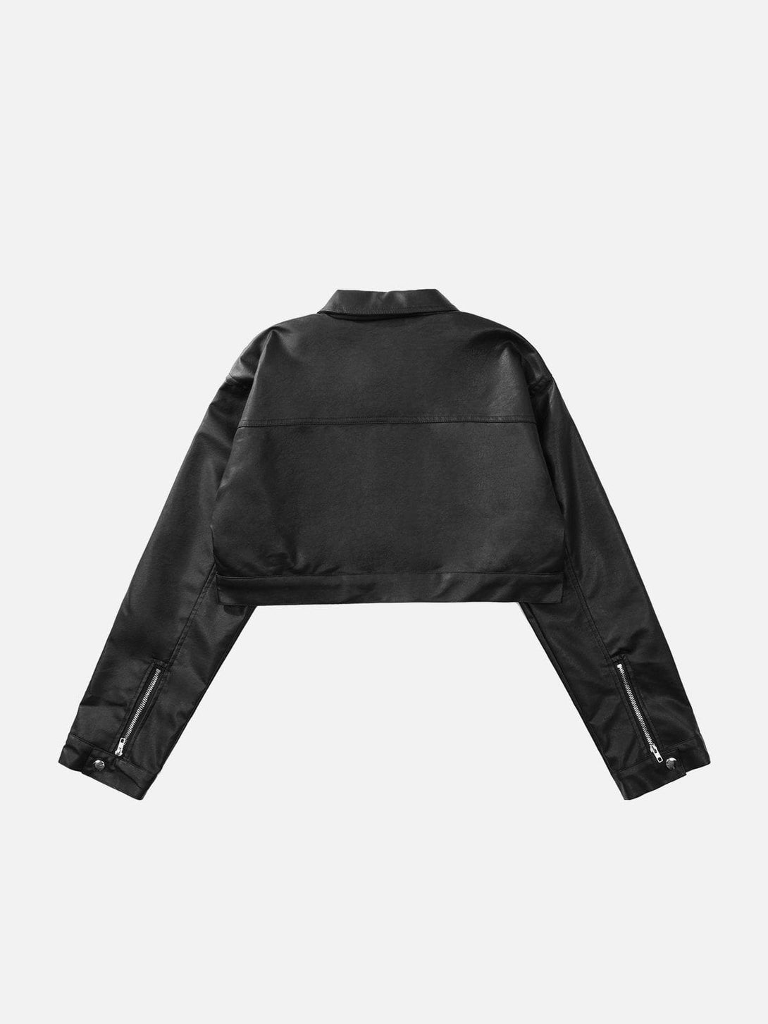 Lacezy - Short PU Jacket- Streetwear Fashion - lacezy.com