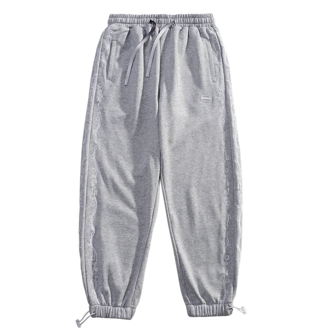 Lacezy - Side Bandana Print Drawstring Sweatpants- Streetwear Fashion - lacezy.com