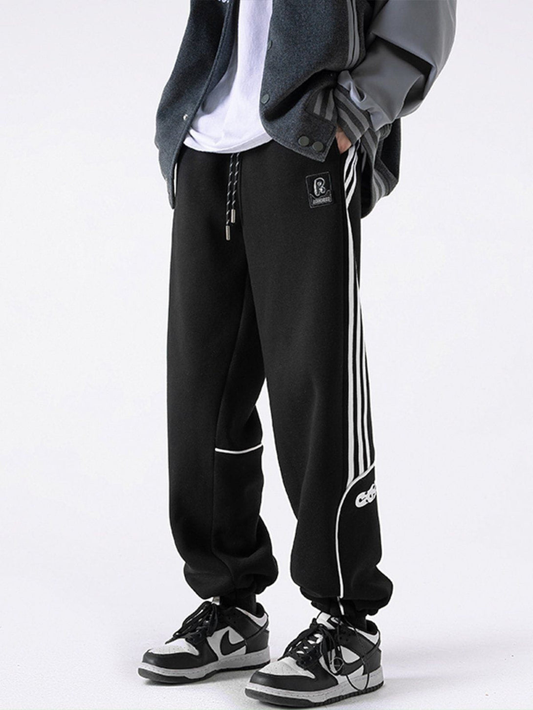 Lacezy - Side Stripe Sweatpants- Streetwear Fashion - lacezy.com