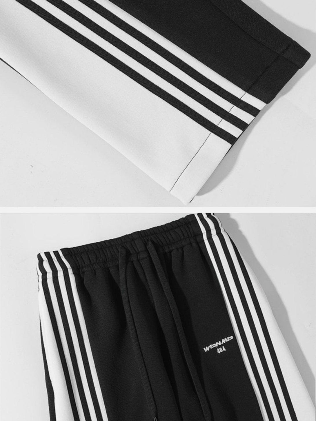 Lacezy - Simple Colorblock Stripe Sweatpants- Streetwear Fashion - lacezy.com