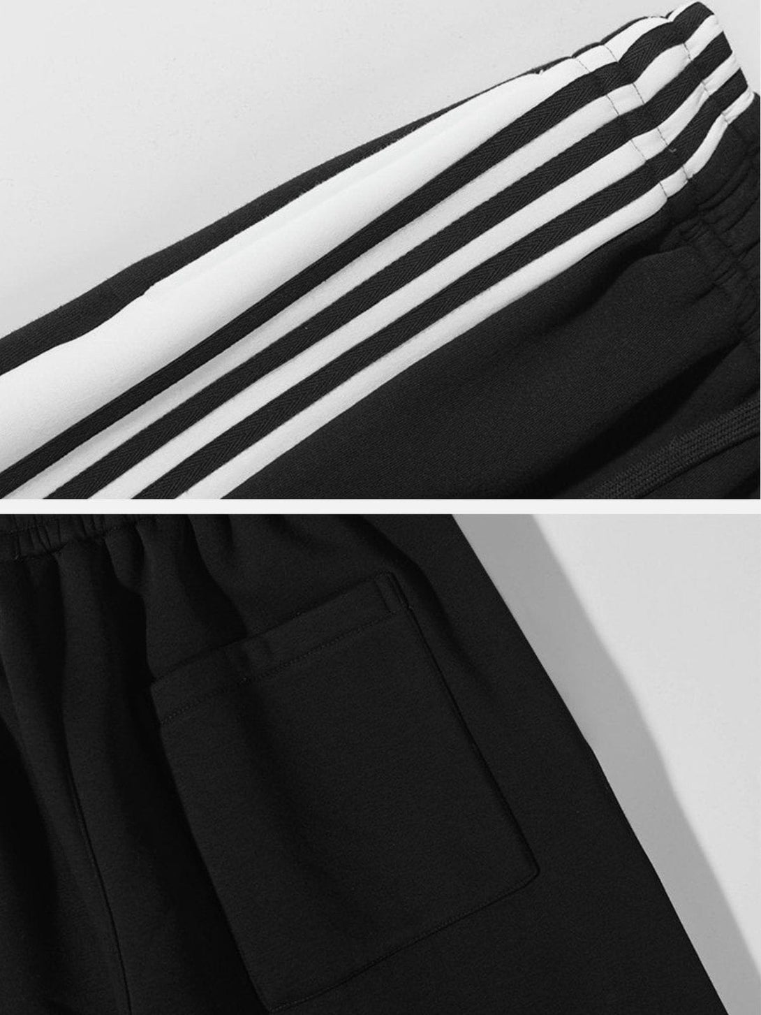 Lacezy - Simple Colorblock Stripe Sweatpants- Streetwear Fashion - lacezy.com