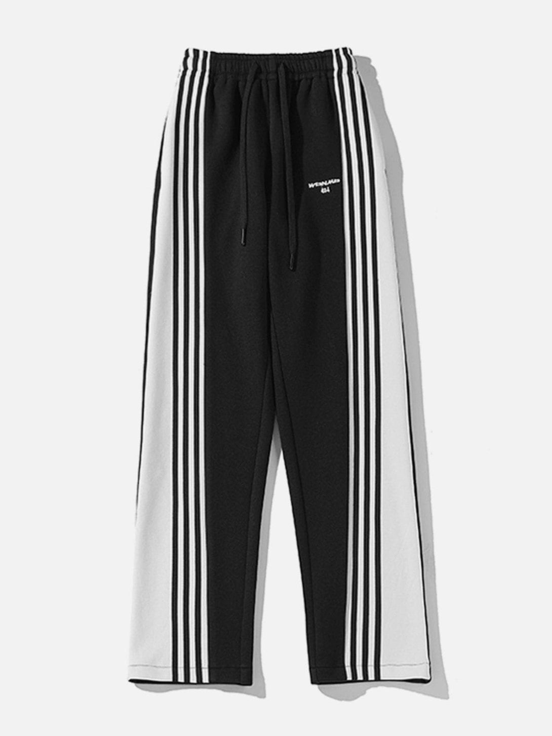 Lacezy - Simple Colorblock Stripe Sweatpants- Streetwear Fashion - lacezy.com