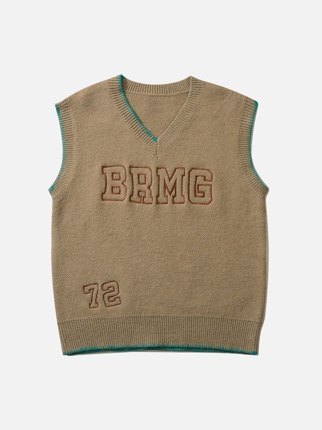 Lacezy - Simple Embroidered Letters Sweater Vest- Streetwear Fashion - lacezy.com