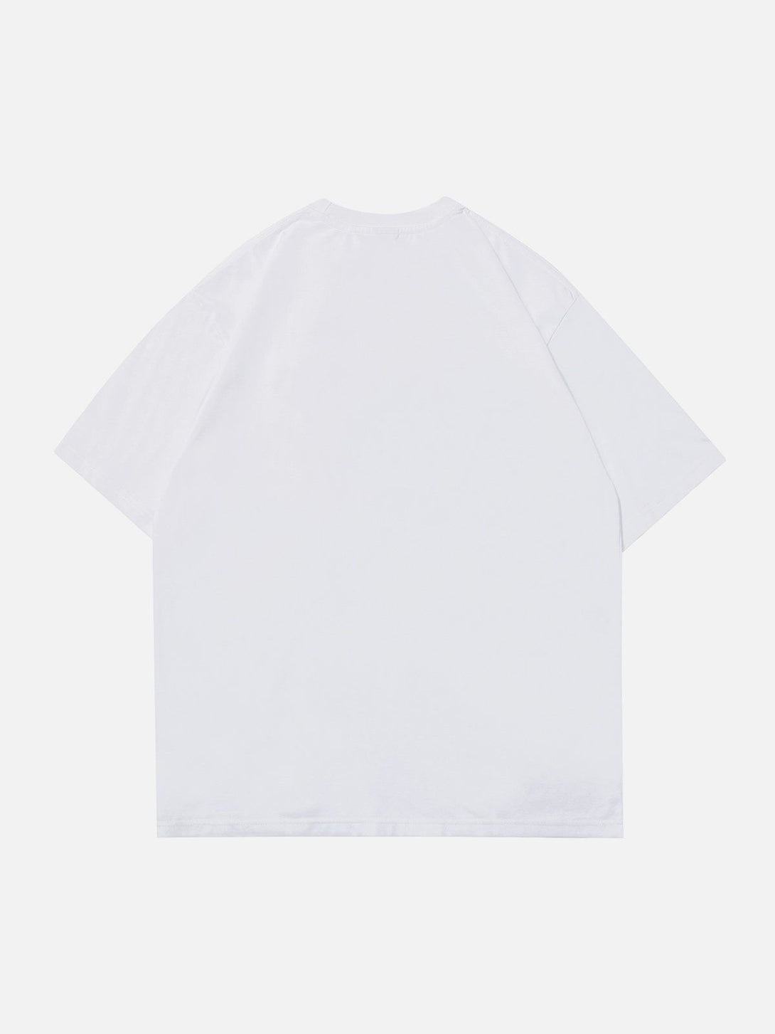 Lacezy - Simple Foam Letter Print Tee- Streetwear Fashion - lacezy.com