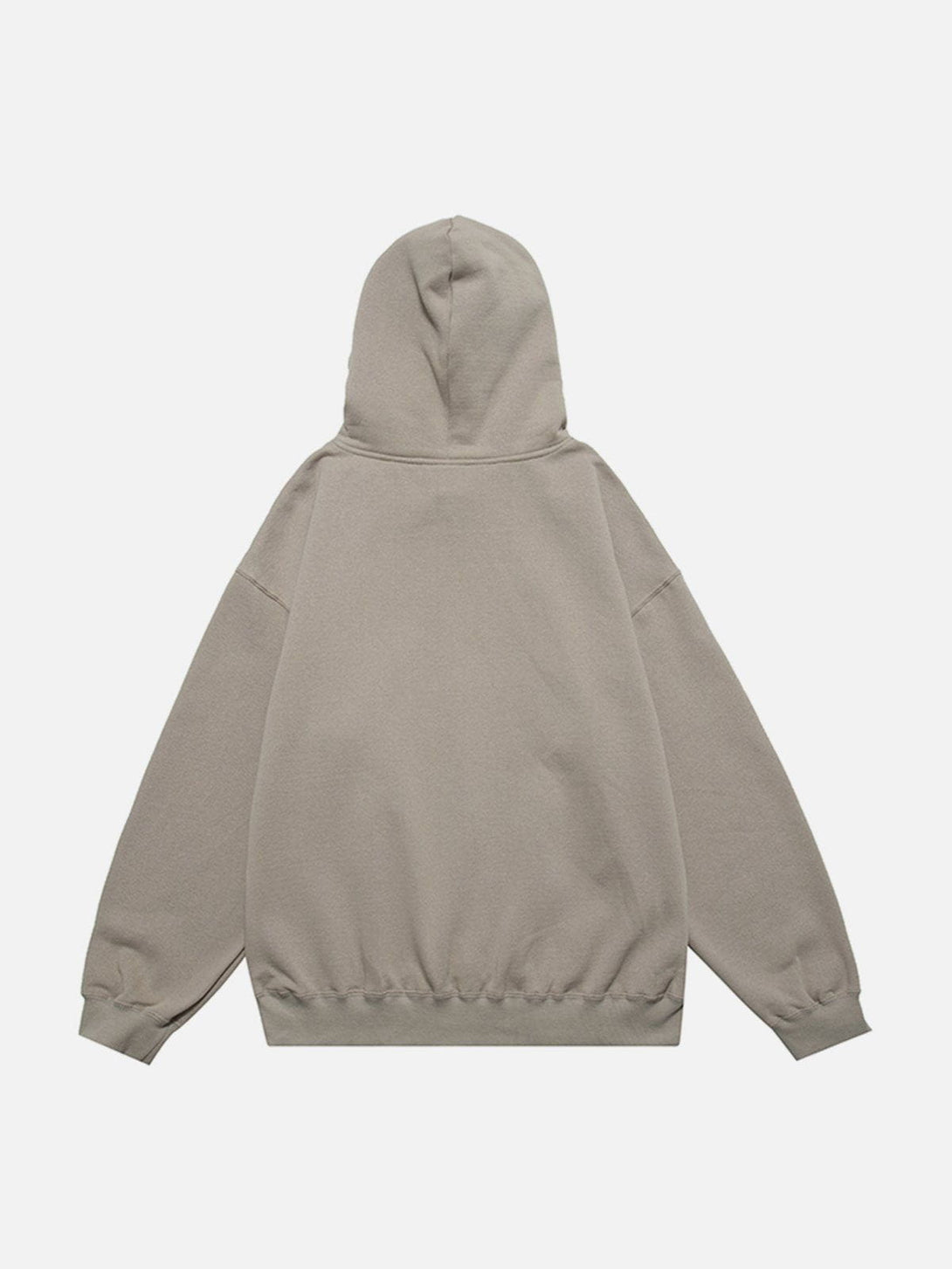 Lacezy - Simple Letter Print Hoodie- Streetwear Fashion - lacezy.com