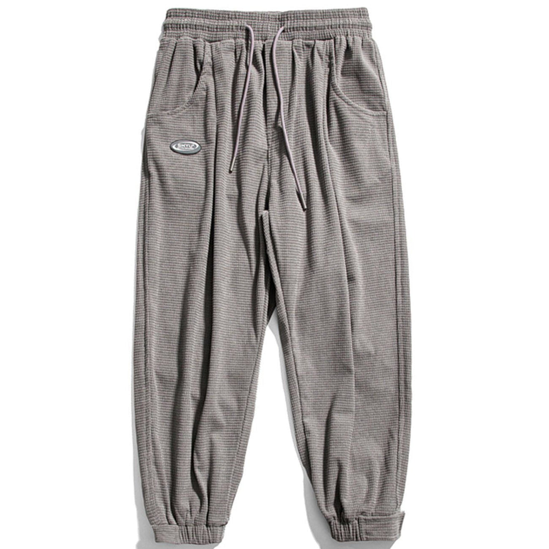 Lacezy - Simple Pure Color Corduroy Joggers- Streetwear Fashion - lacezy.com