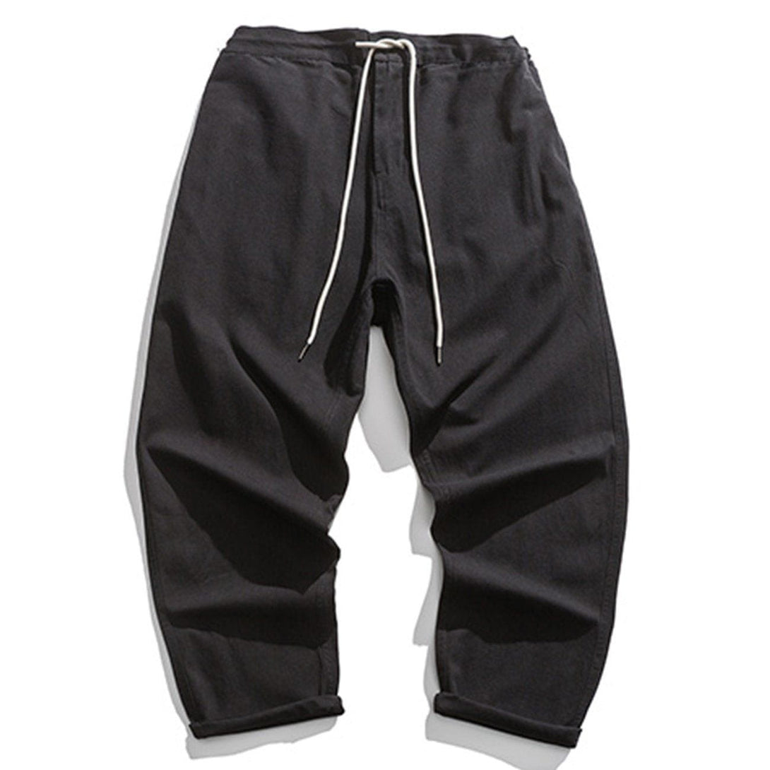 Lacezy - Simple Pure Color Pants- Streetwear Fashion - lacezy.com