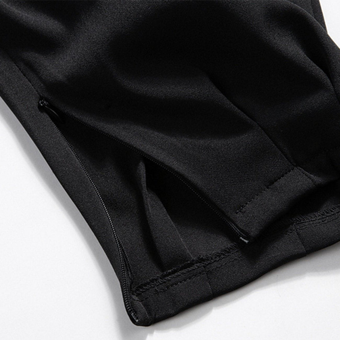 Lacezy - Simple Solid Color Drape Pants- Streetwear Fashion - lacezy.com