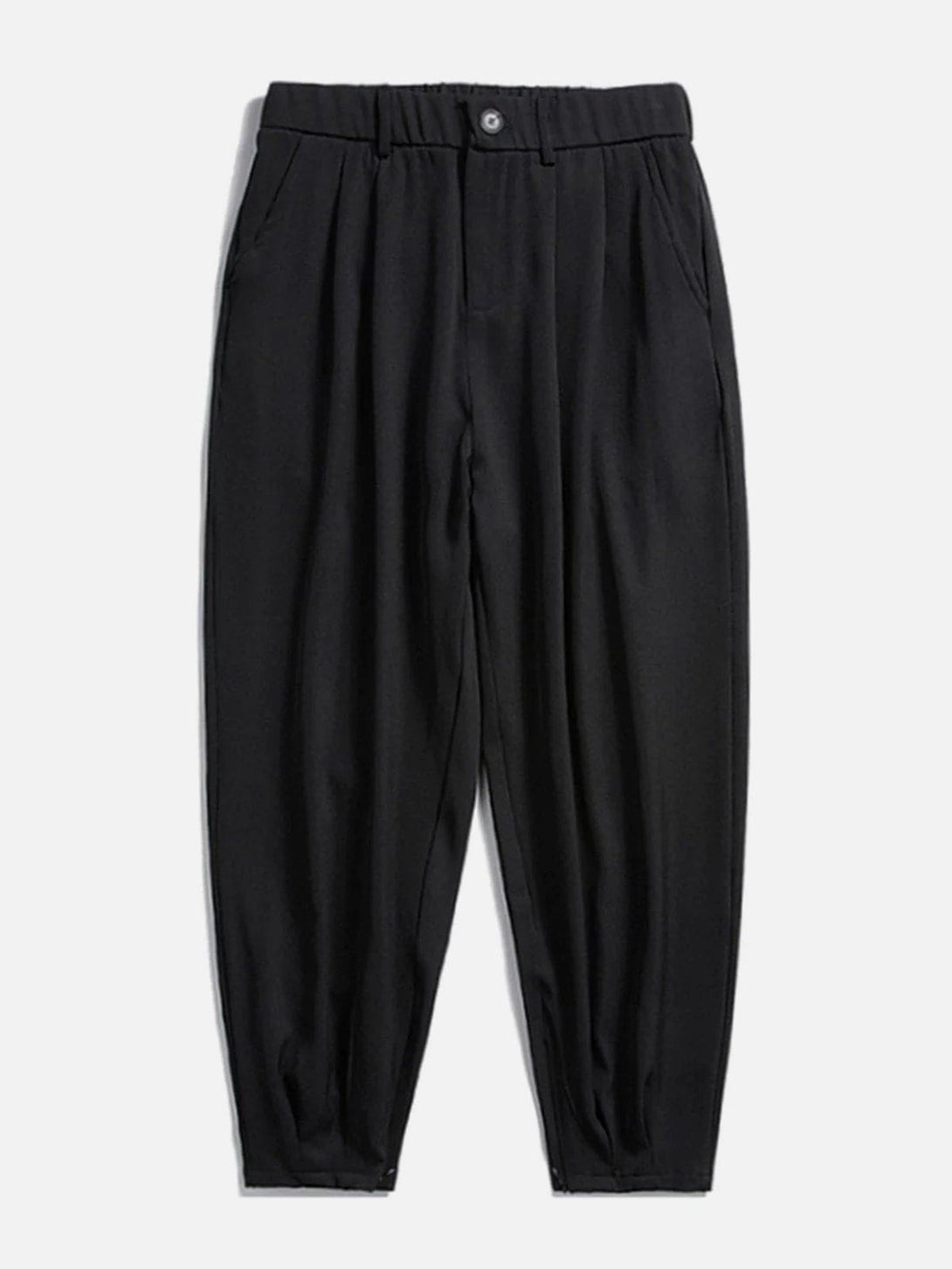 Lacezy - Simple Solid Color Drape Pants- Streetwear Fashion - lacezy.com