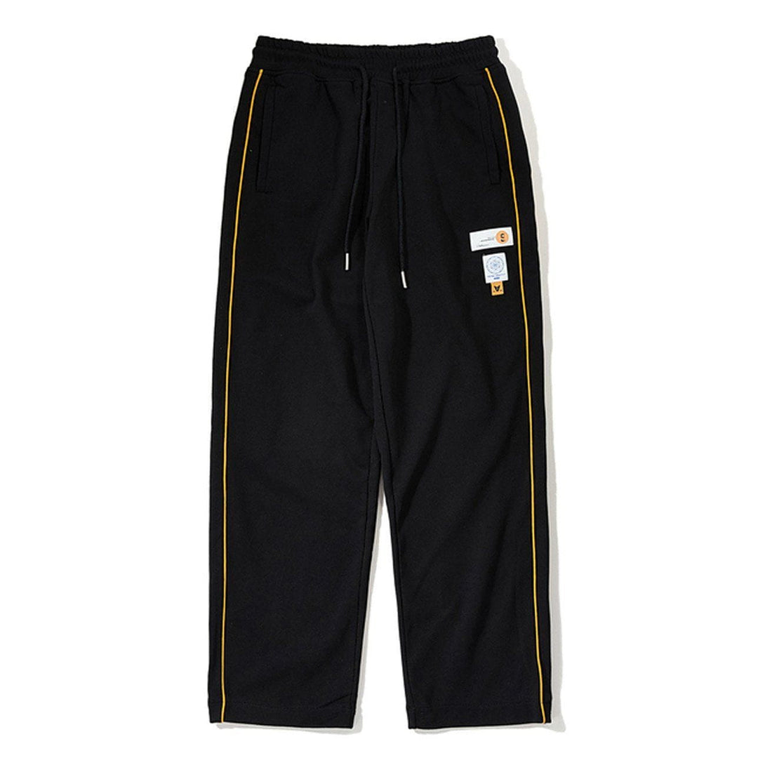 Lacezy - Simple Solid Color Sweatpants- Streetwear Fashion - lacezy.com