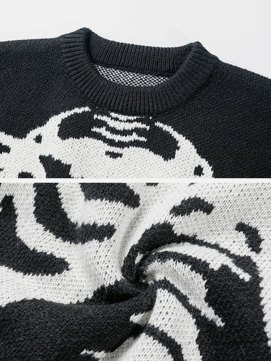 Lacezy - Skeleton Knit Sweater- Streetwear Fashion - lacezy.com