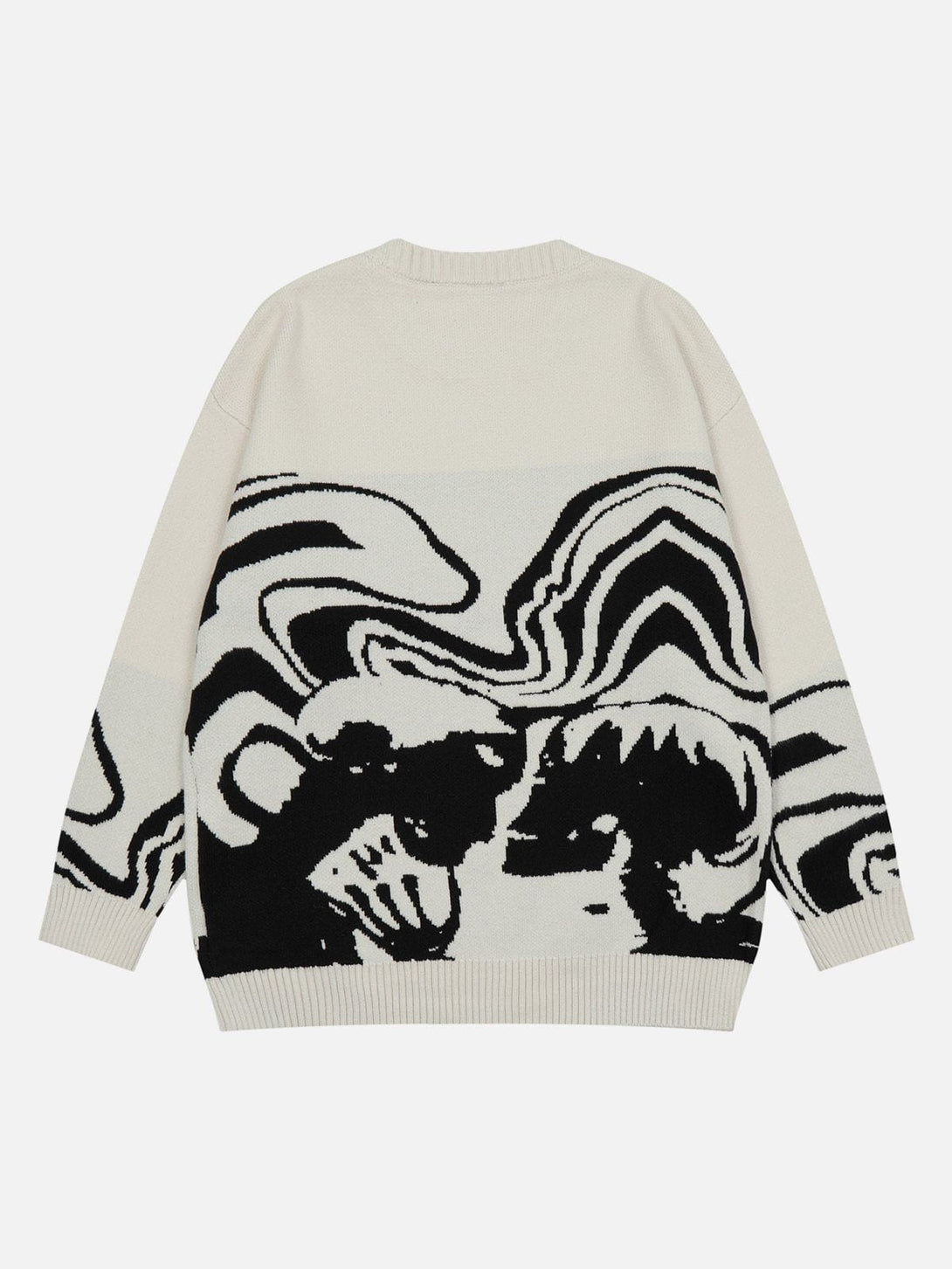 Lacezy - Skeleton Portrait Sweater- Streetwear Fashion - lacezy.com