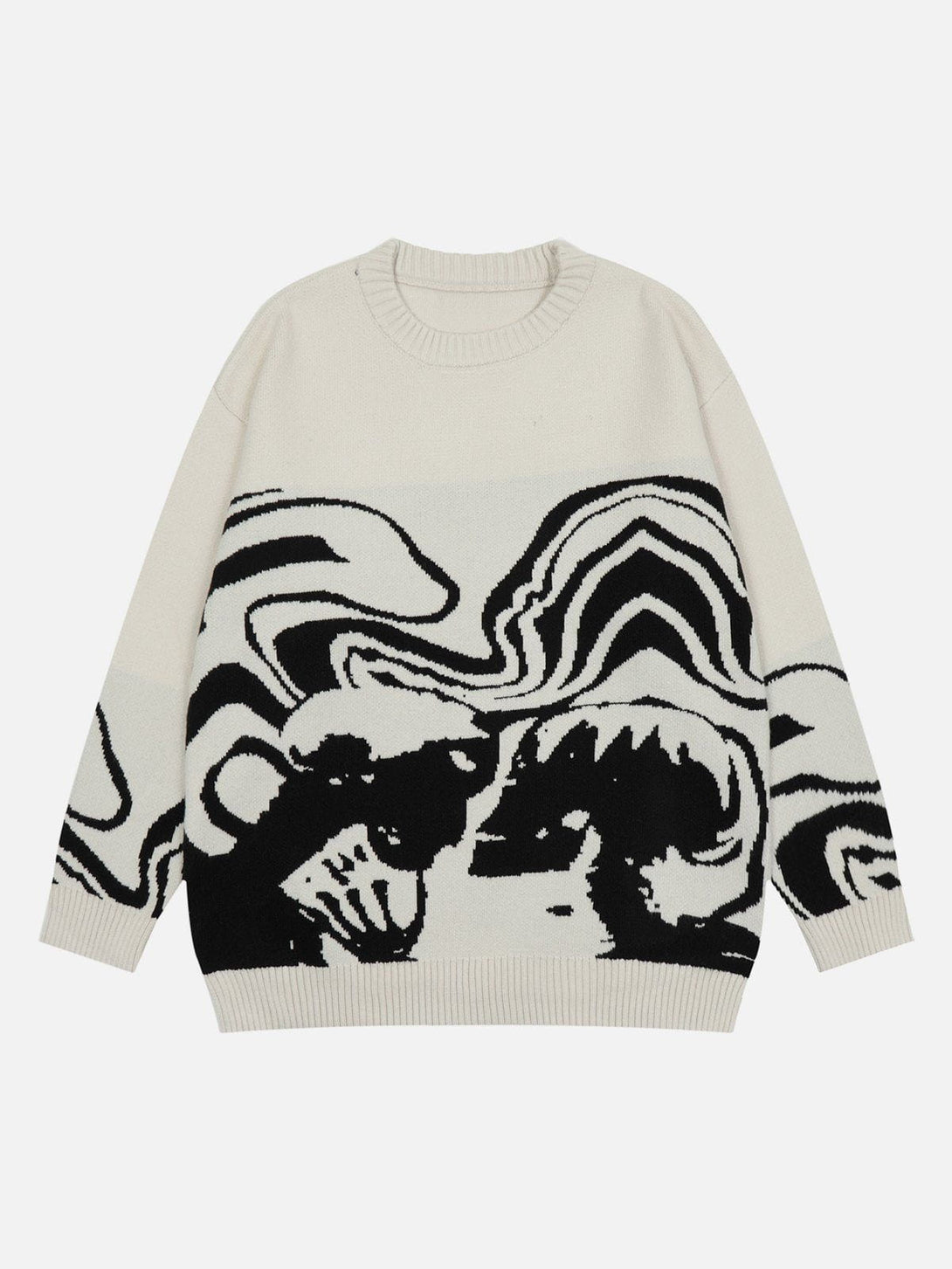 Lacezy - Skeleton Portrait Sweater- Streetwear Fashion - lacezy.com