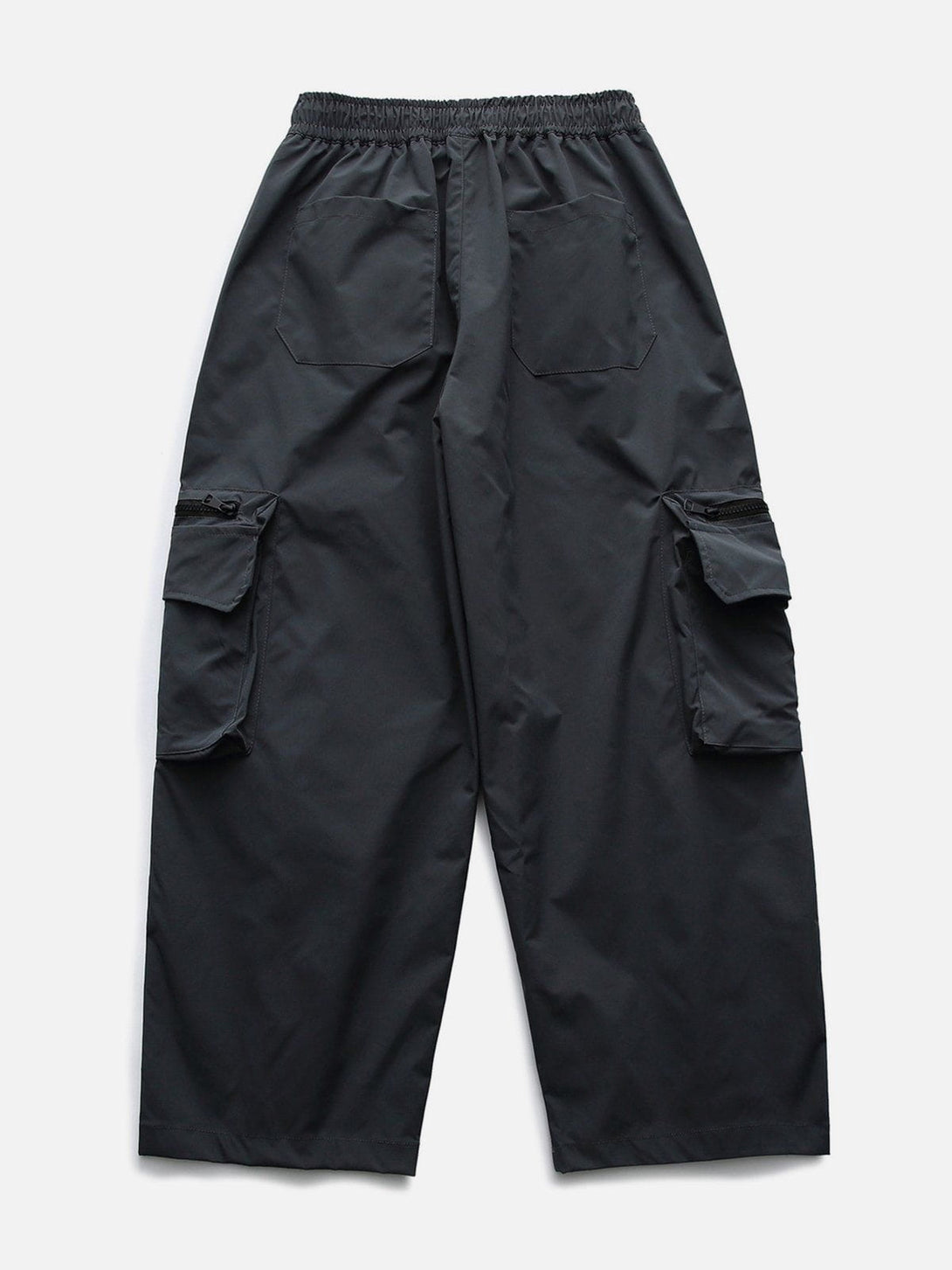 Lacezy - Solid Big Pocket Cargo Pants- Streetwear Fashion - lacezy.com