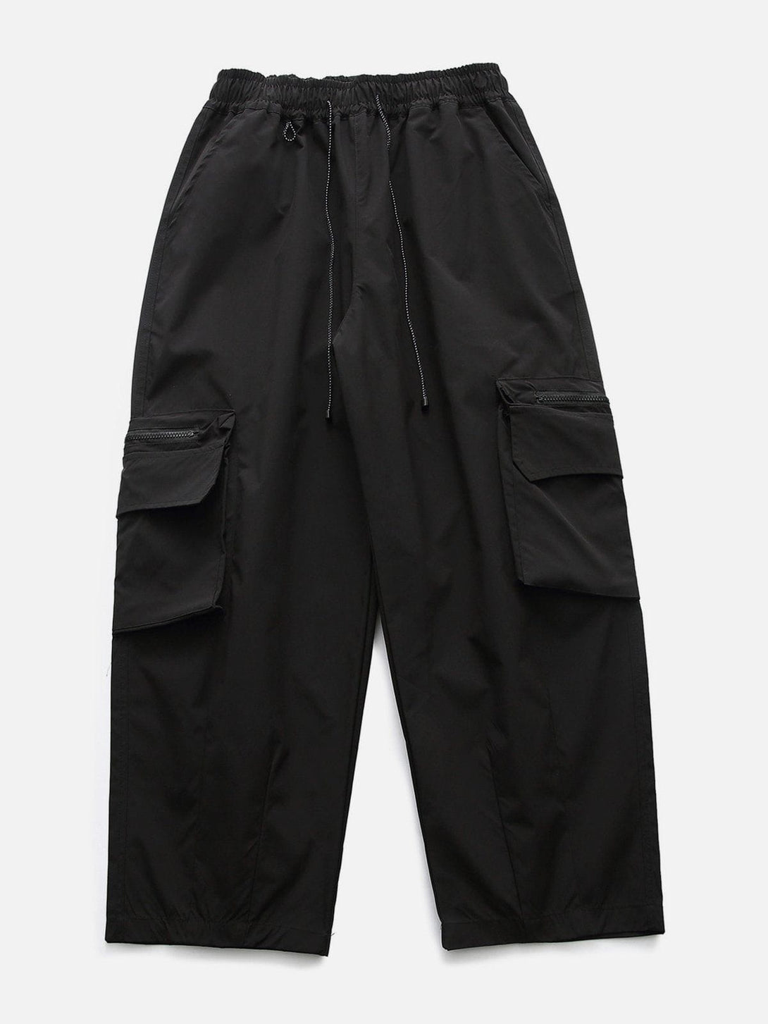 Lacezy - Solid Big Pocket Cargo Pants- Streetwear Fashion - lacezy.com