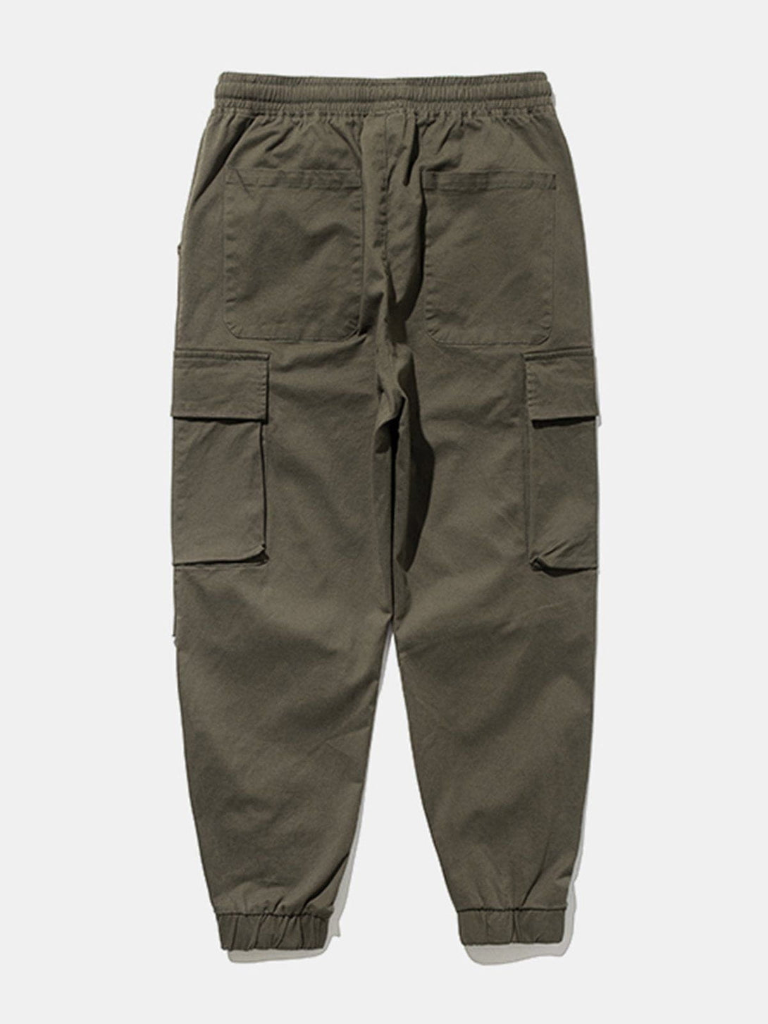 Lacezy - Solid Color Casual Cargo Pants- Streetwear Fashion - lacezy.com