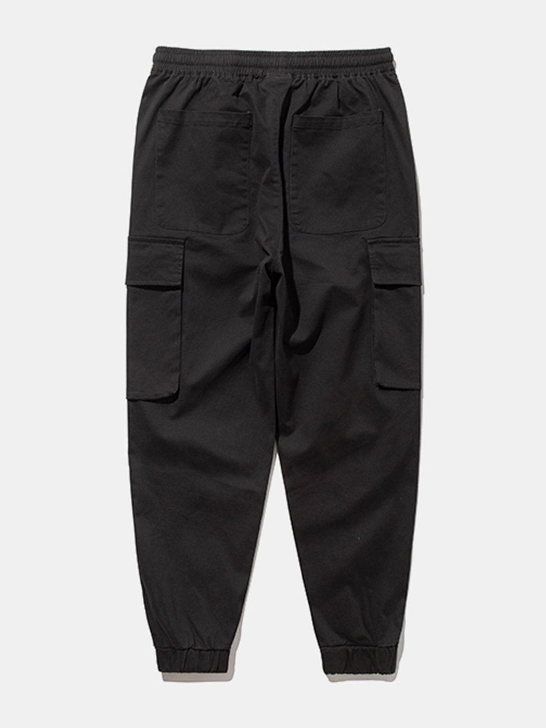 Lacezy - Solid Color Casual Cargo Pants- Streetwear Fashion - lacezy.com