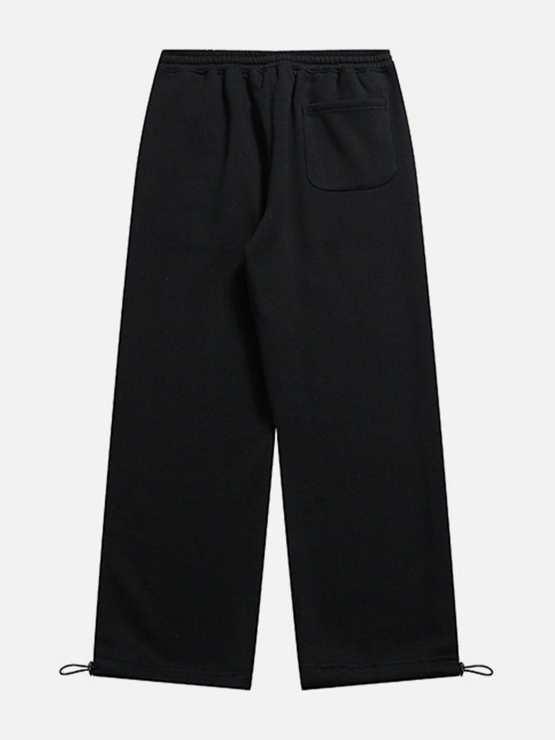 Lacezy - Solid Color Drawstring Pants- Streetwear Fashion - lacezy.com