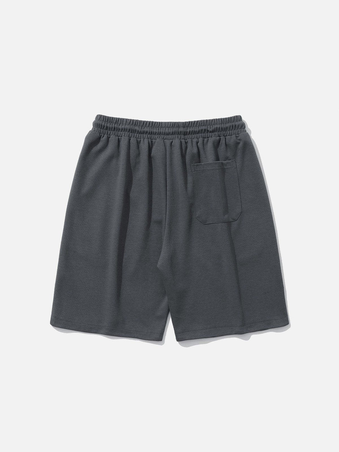 Lacezy - Solid Color Drawstring Shorts- Streetwear Fashion - lacezy.com