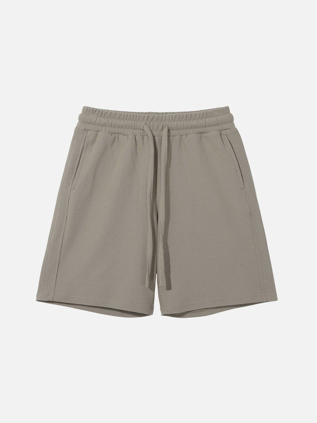 Lacezy - Solid Color Drawstring Shorts- Streetwear Fashion - lacezy.com