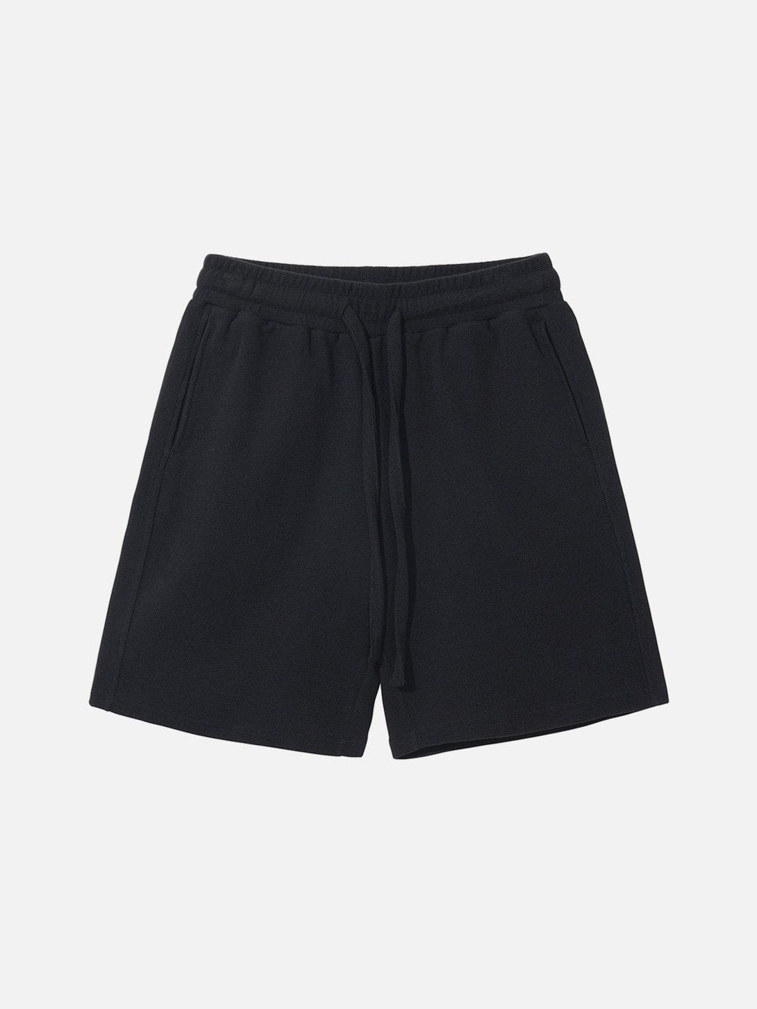 Lacezy - Solid Color Drawstring Shorts- Streetwear Fashion - lacezy.com