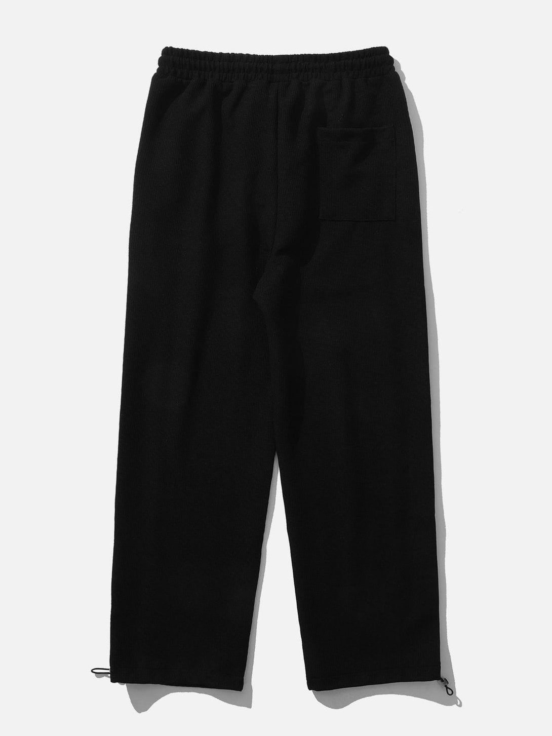 Lacezy - Solid Color Drawstring Sweatpants- Streetwear Fashion - lacezy.com