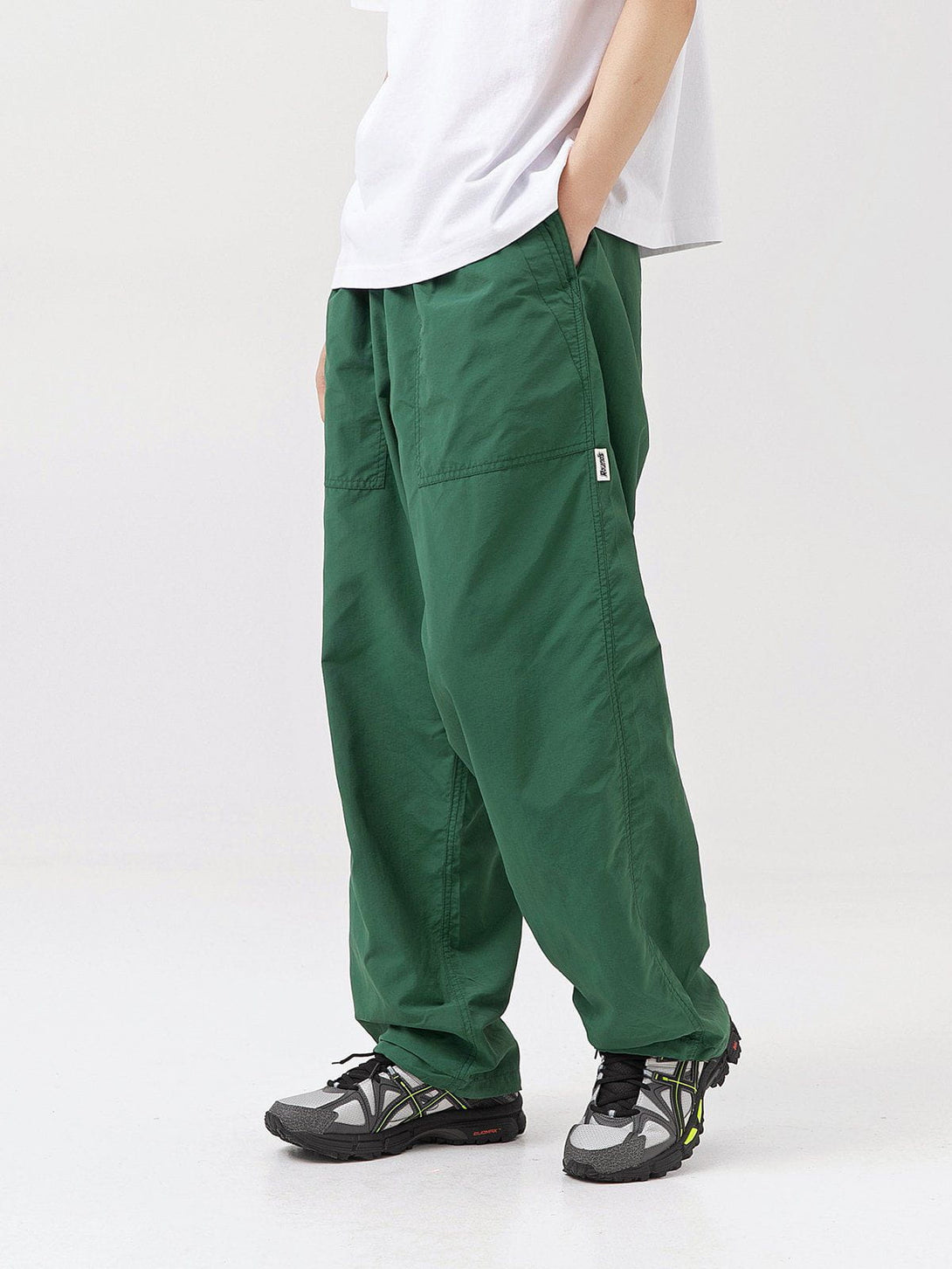 Lacezy - Solid Color Multiple Pockets Cargo Pants- Streetwear Fashion - lacezy.com