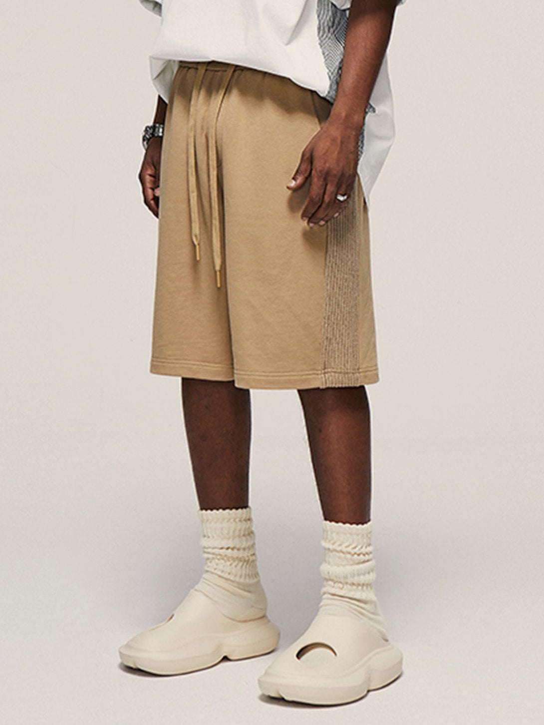 Lacezy - Solid Color Shorts- Streetwear Fashion - lacezy.com