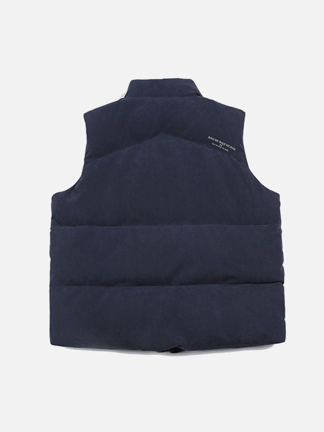 Lacezy - Solid Color Stand Gilet- Streetwear Fashion - lacezy.com