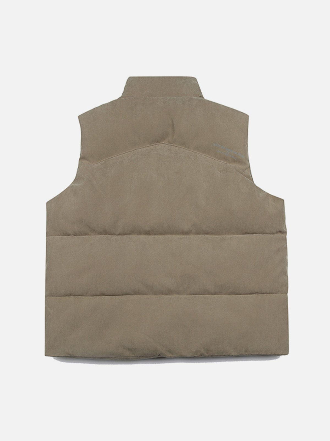 Lacezy - Solid Color Stand Gilet- Streetwear Fashion - lacezy.com