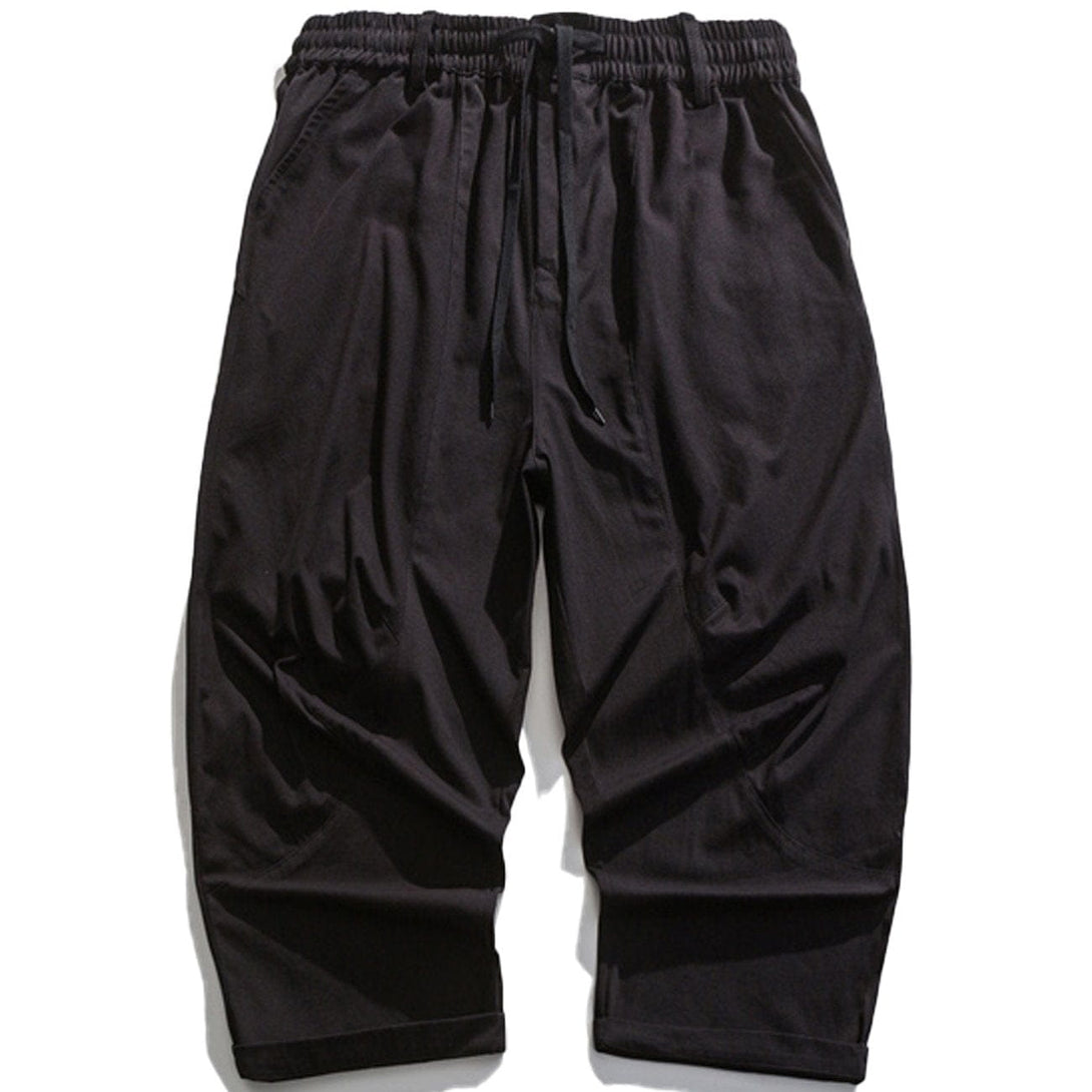 Lacezy - Solid Color Stitching Pants- Streetwear Fashion - lacezy.com