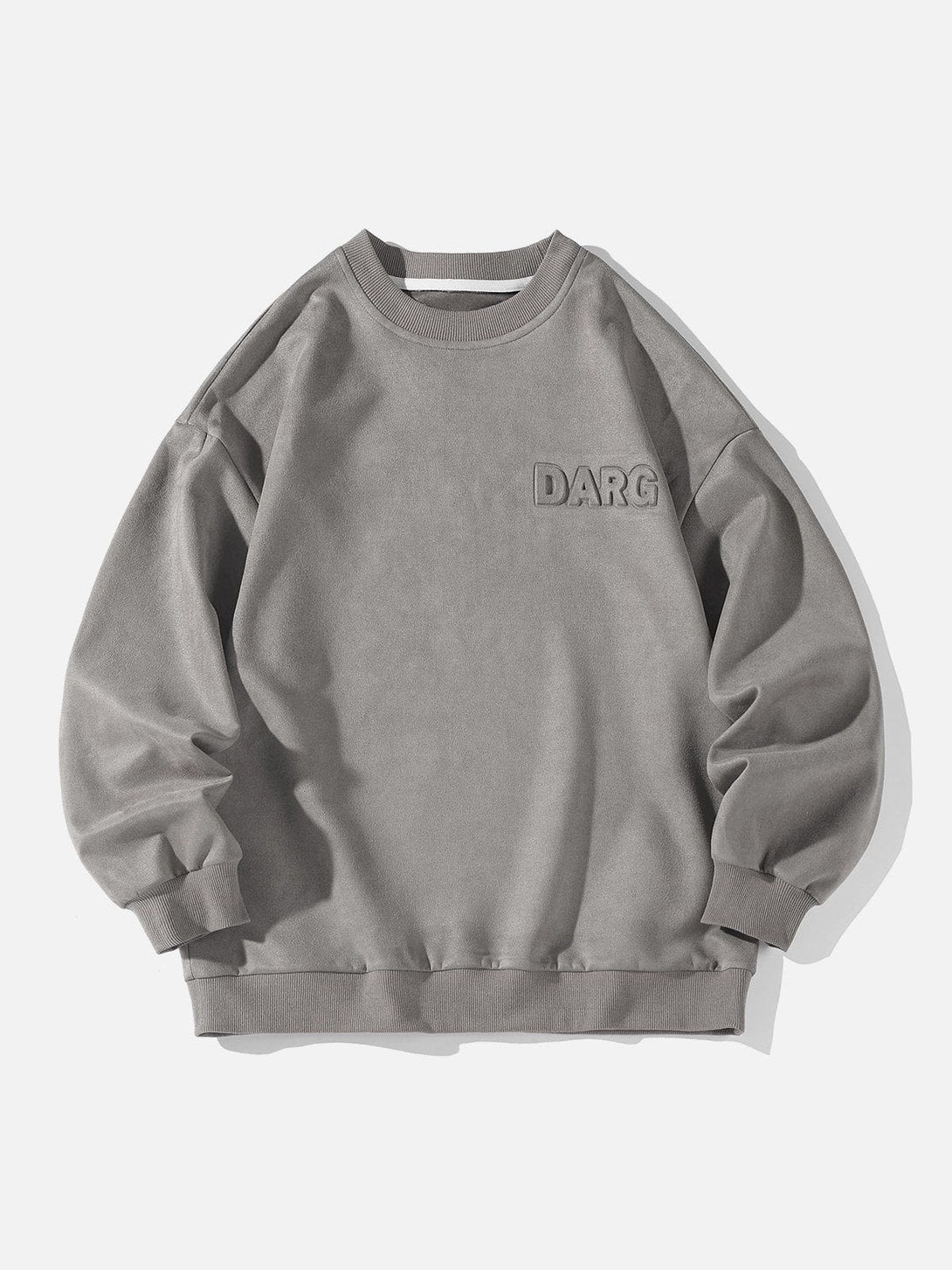 Lacezy - Solid Color Suede Sweatshirt- Streetwear Fashion - lacezy.com