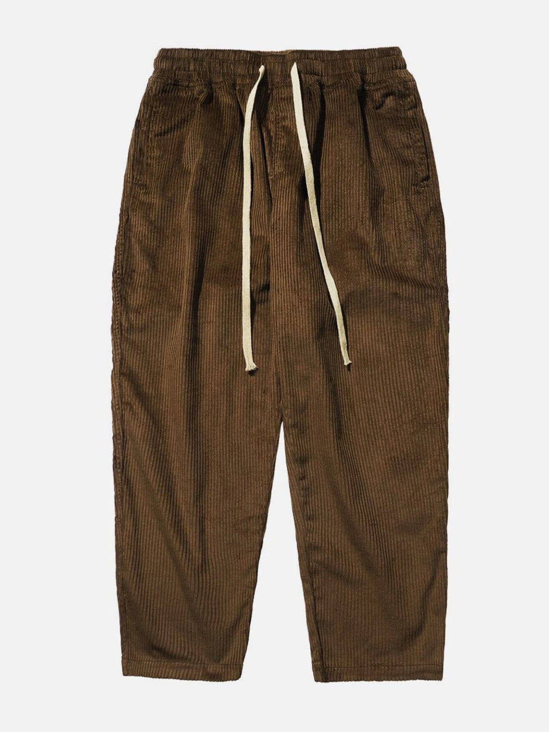 Lacezy - Solid Corduroy Pants- Streetwear Fashion - lacezy.com