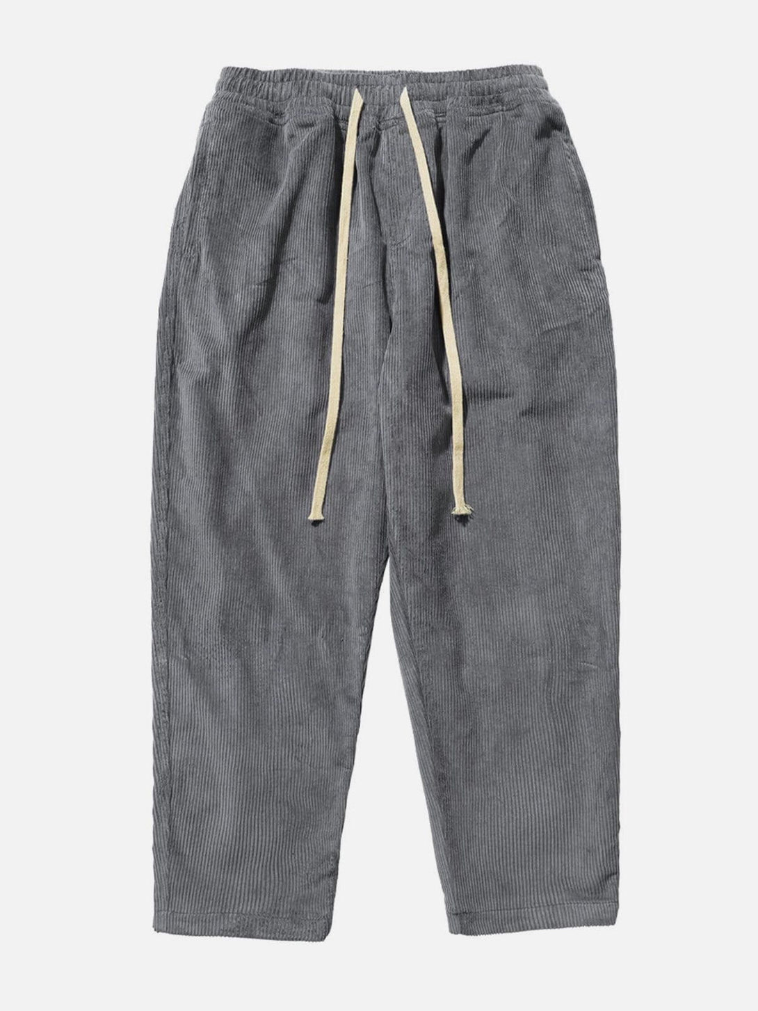 Lacezy - Solid Corduroy Pants- Streetwear Fashion - lacezy.com