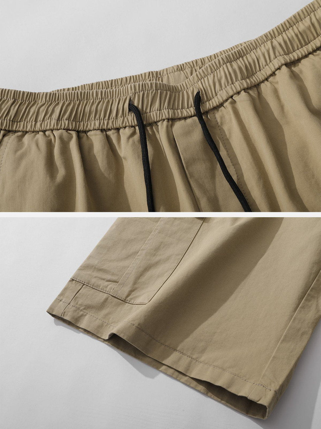 Lacezy - Solid Discreet Side Pockets Shorts- Streetwear Fashion - lacezy.com