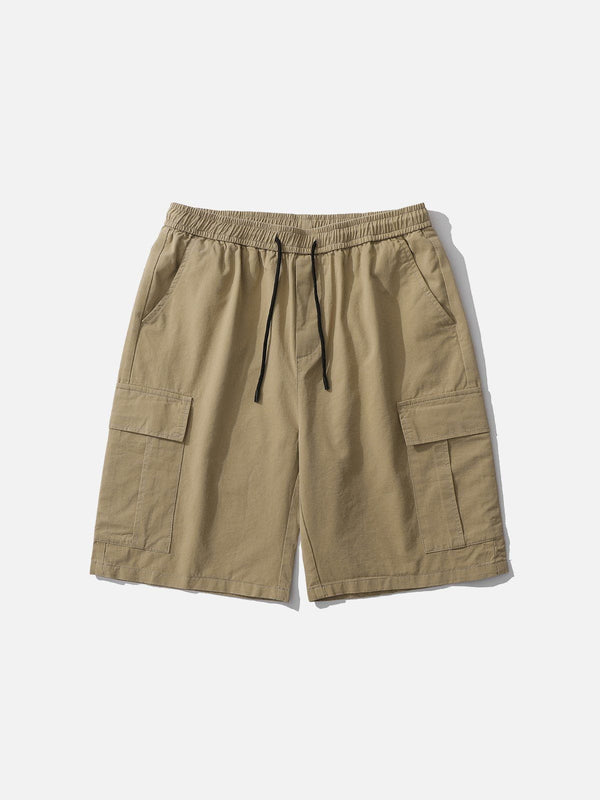 Lacezy - Solid Discreet Side Pockets Shorts- Streetwear Fashion - lacezy.com