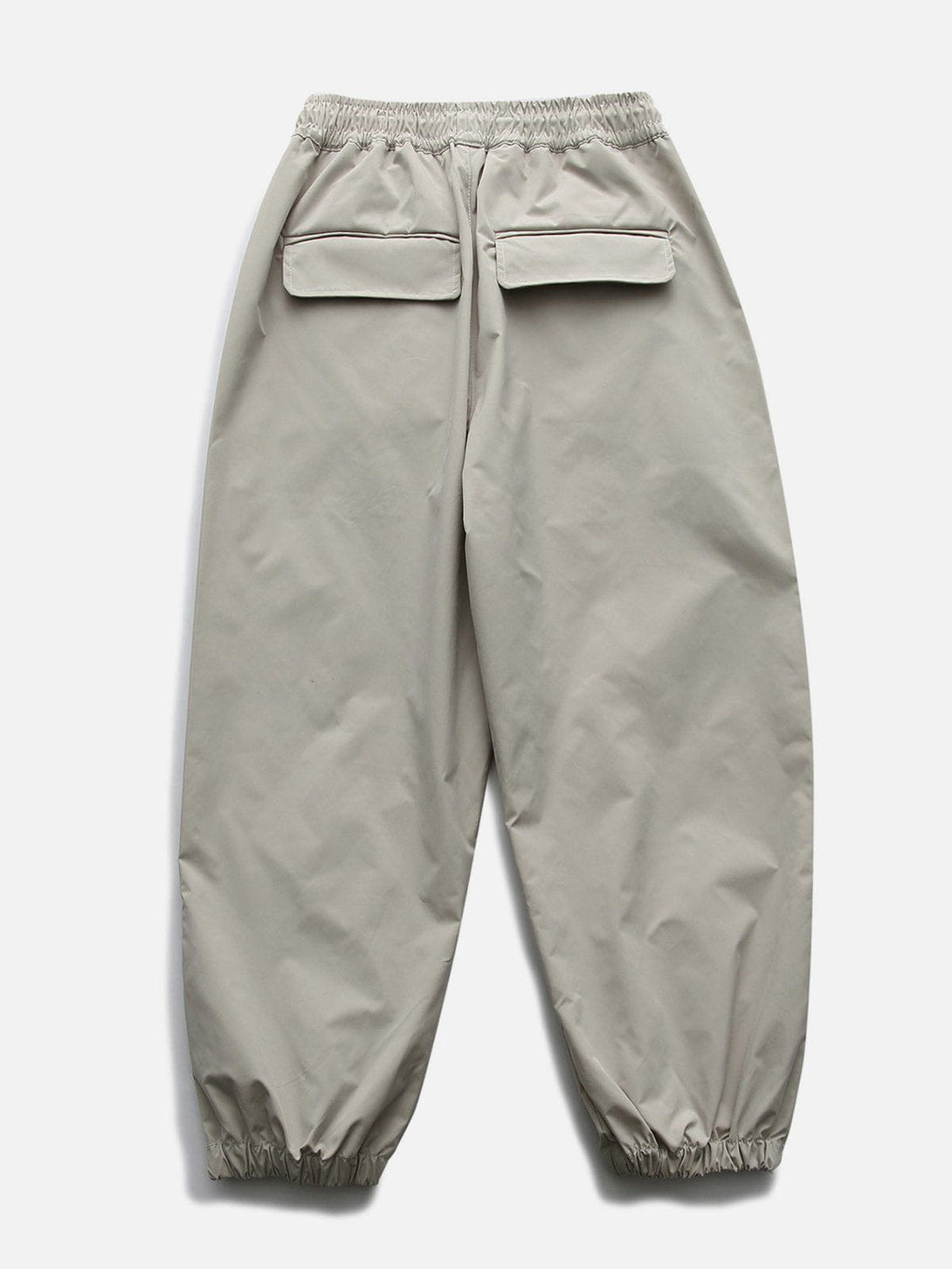 Lacezy - Solid Drawstring Cargo Pants- Streetwear Fashion - lacezy.com