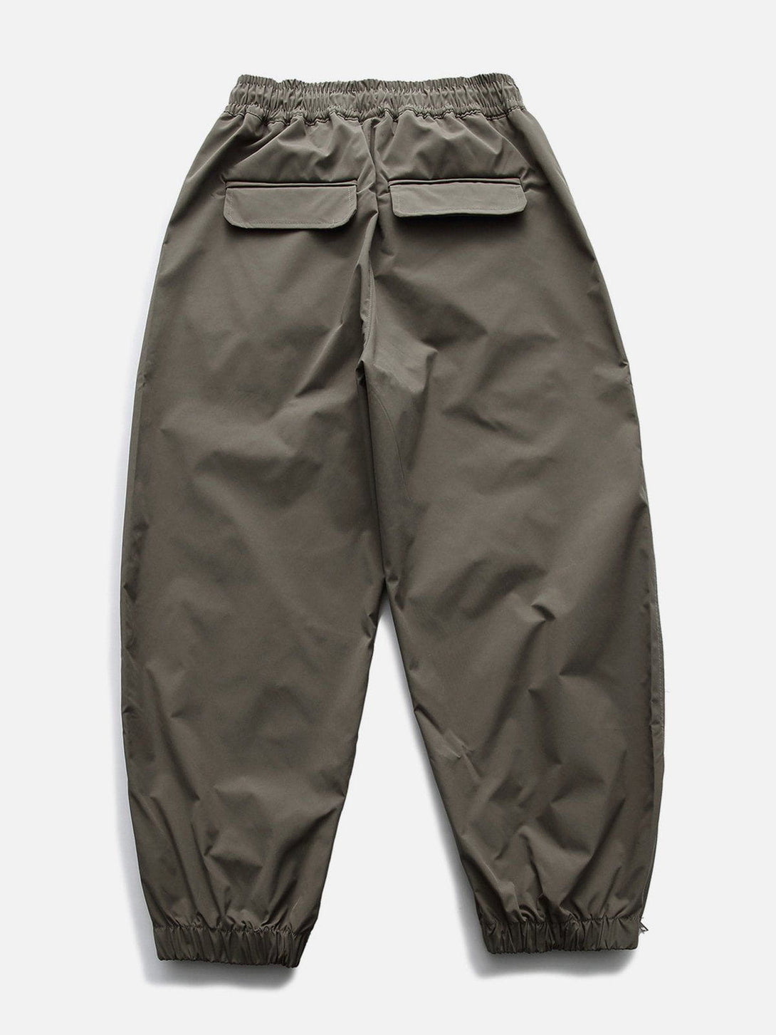 Lacezy - Solid Drawstring Cargo Pants- Streetwear Fashion - lacezy.com