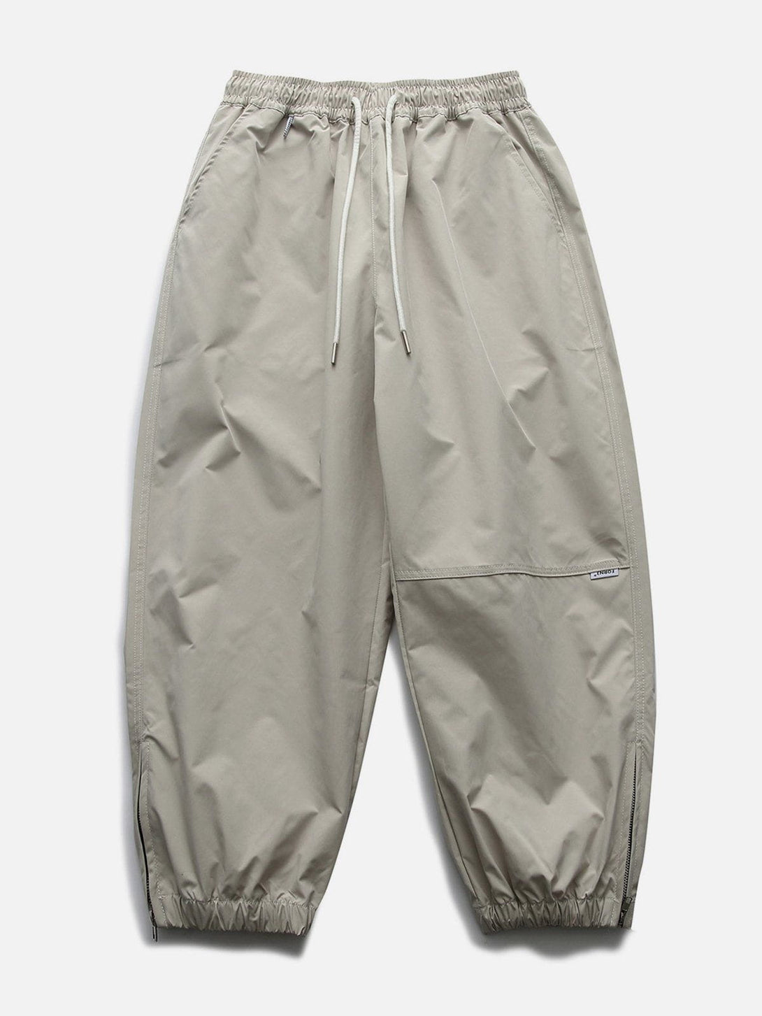 Lacezy - Solid Drawstring Cargo Pants- Streetwear Fashion - lacezy.com