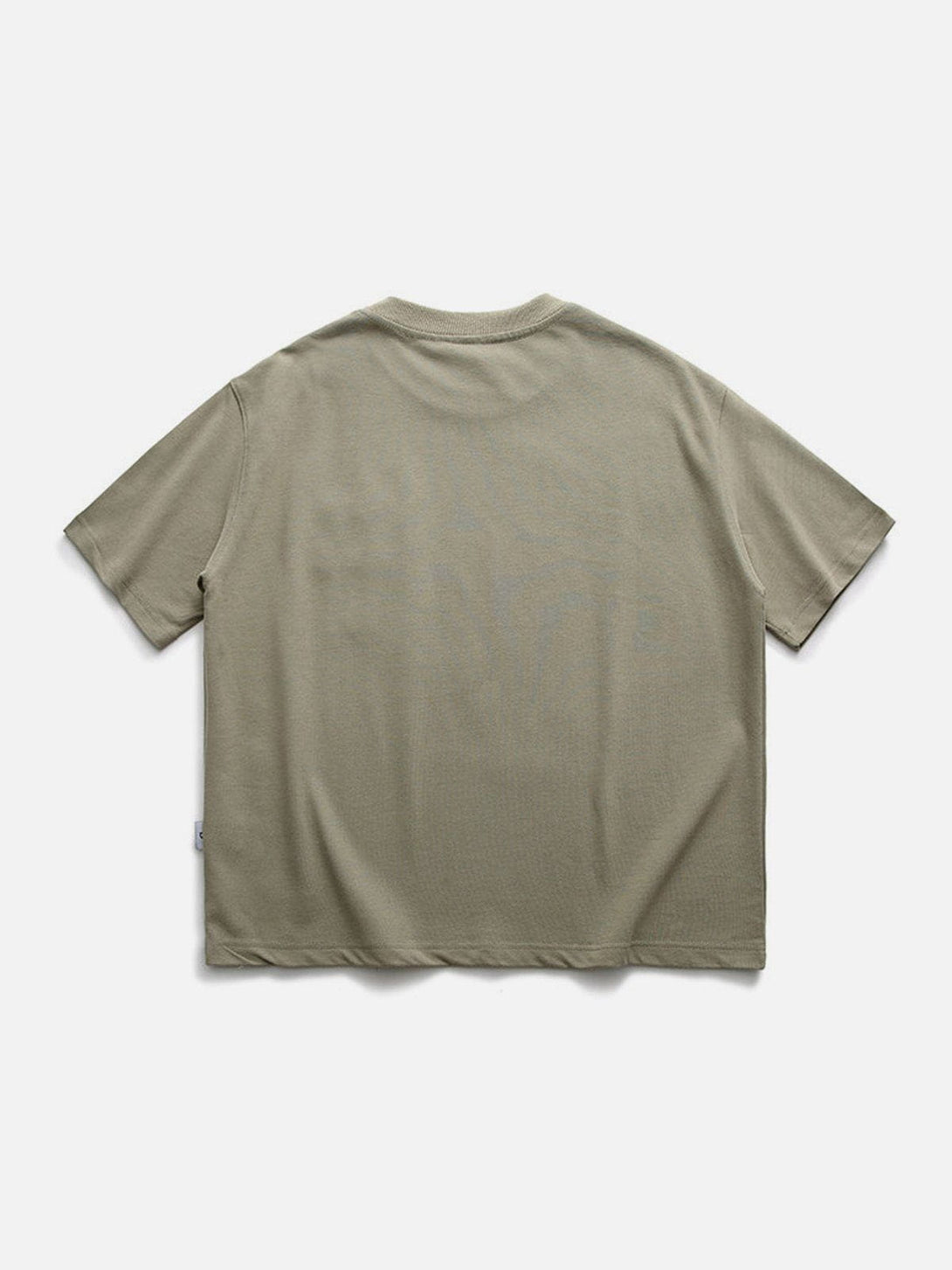 Lacezy - Solid Embroidery Letter Tee- Streetwear Fashion - lacezy.com